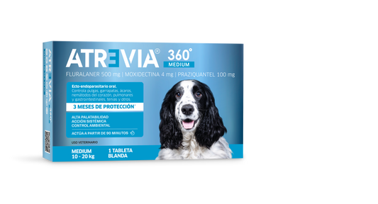 ANTIPULGAS ATREVIA 360 10-20 KG X1 TABLETA