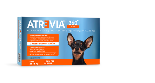 ANTIPULGAS ATREVIA 360 2-5 KG X1 TABLETA