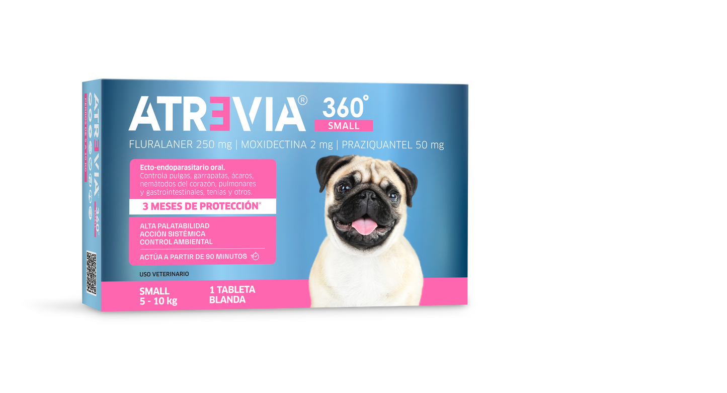 ANTIPULGAS ATREVIA 360 5-10 KG X1 TABLETA