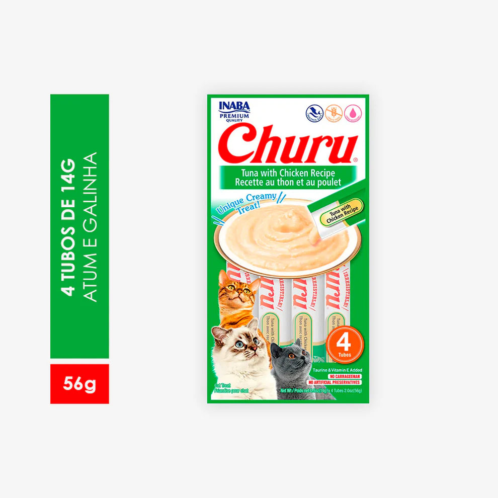Churu para Gatos Adultos sabor Atún con Pollo 56g