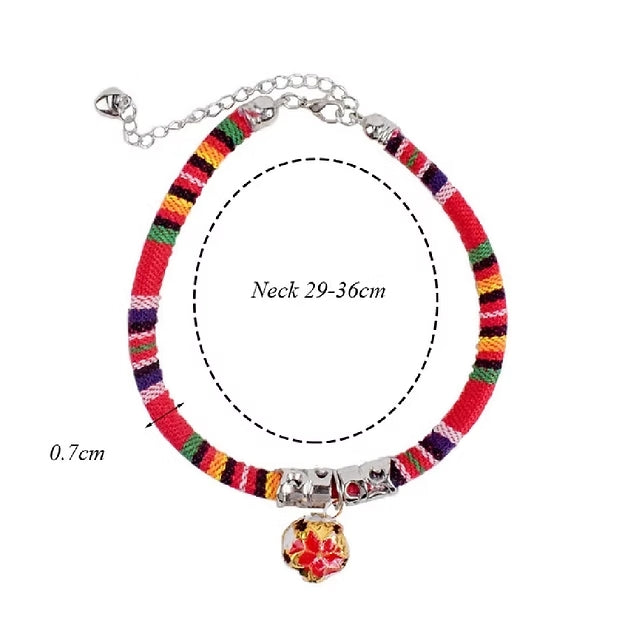 Collar de Soga Étnico para Gato