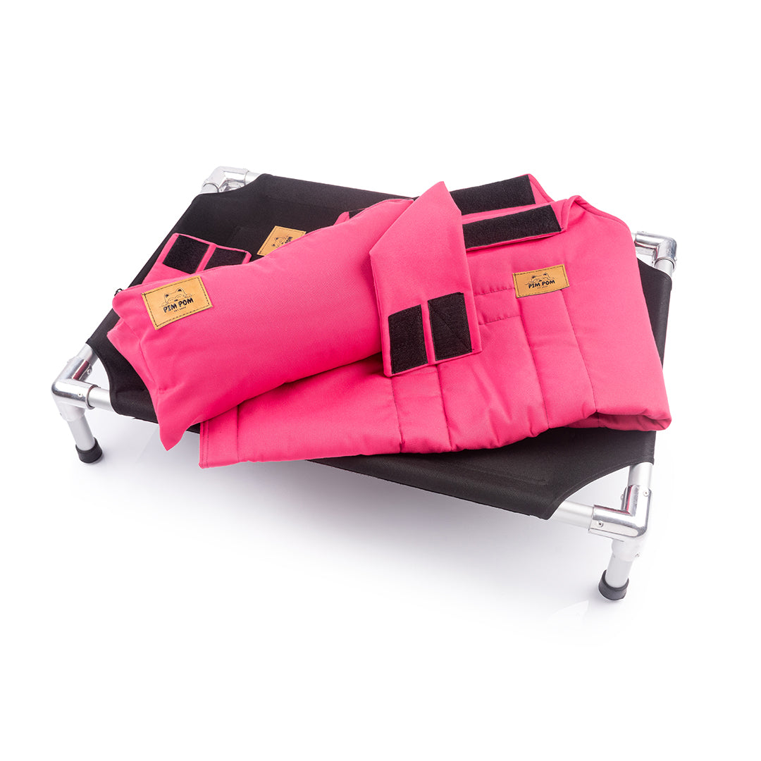 🌟🐶 CAMA PREMIUM TIPO HAMACA - ROSADO 💖