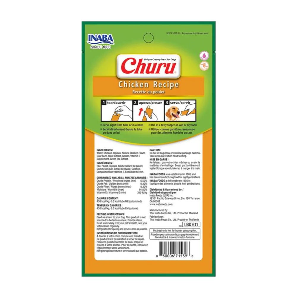 Churu Pollo – Snack húmedo para perros