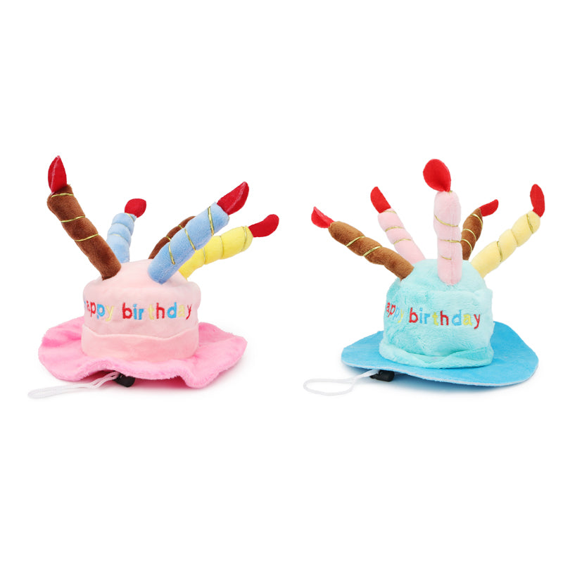 Gorro de Cumpleaños con Diseño de Velas para Perro