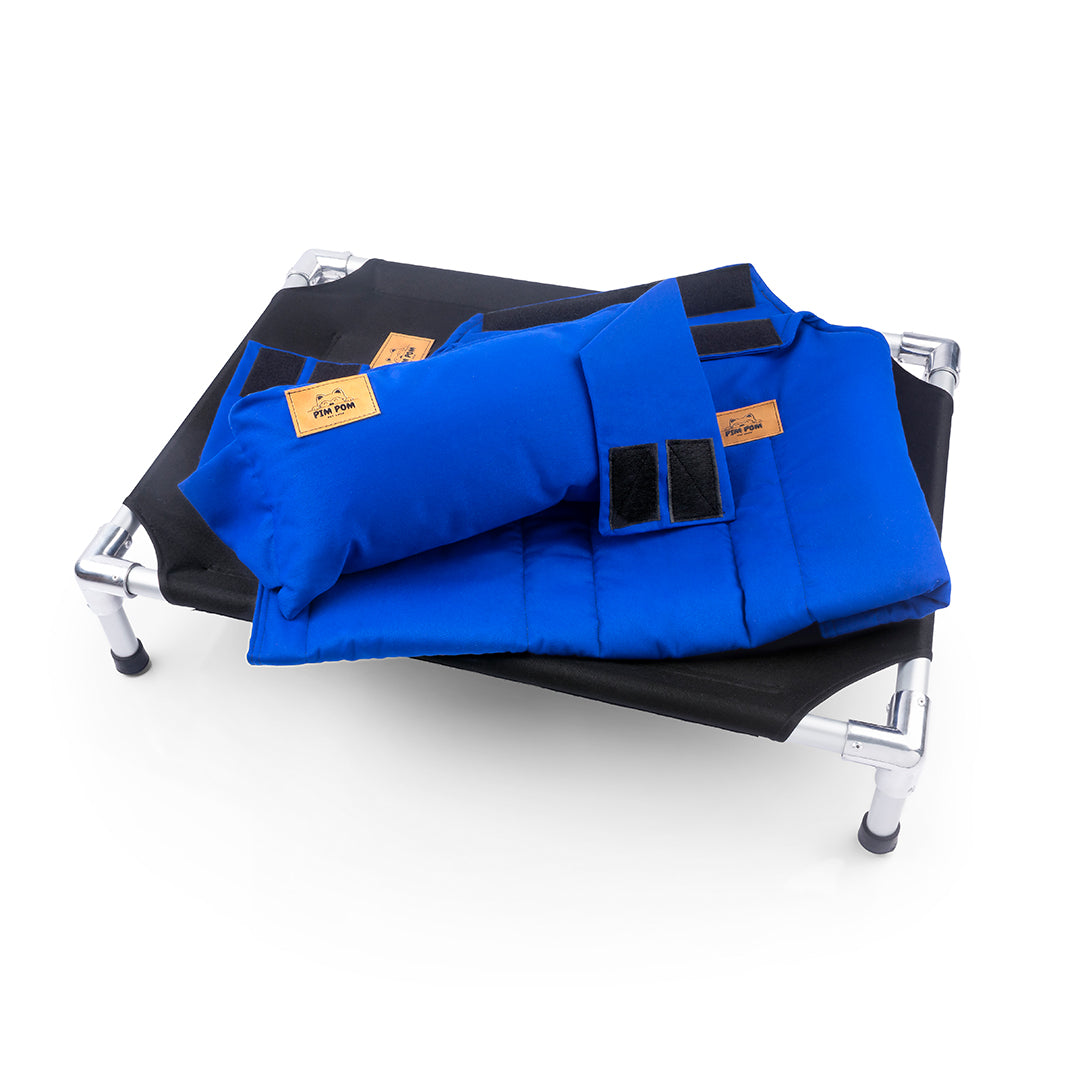 🌟🐶 CAMA PREMIUM TIPO HAMACA - AZUL 💙