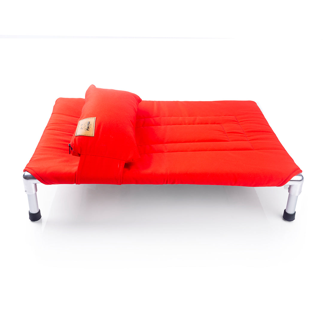 🌟🐶 CAMA PREMIUM TIPO HAMACA - ROJO 💖
