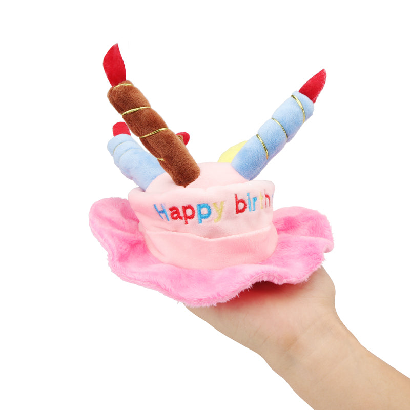 Gorro de Cumpleaños con Diseño de Velas para Perro