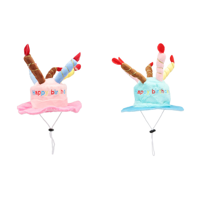 Gorro de Cumpleaños con Diseño de Velas para Perro