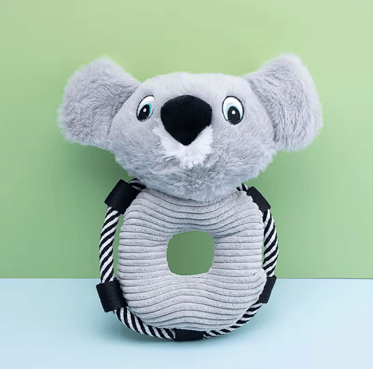 Peluches de Juguete para Perros: Koala y Mono con Sonido y Material Seguro