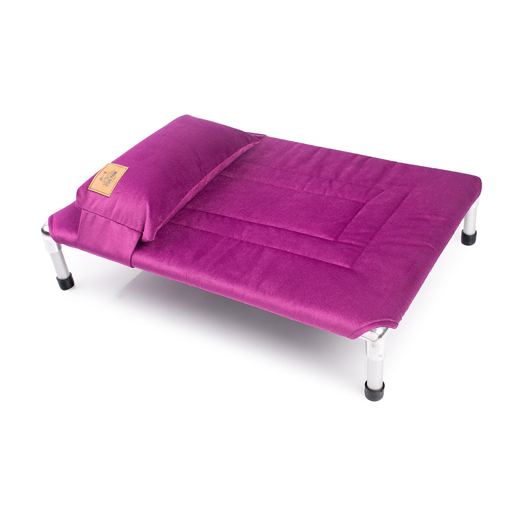 NUEVA COLECCIÓN TAPIZ❄️🐶 CAMA PREMIUM TIPO HAMACA - MORADO