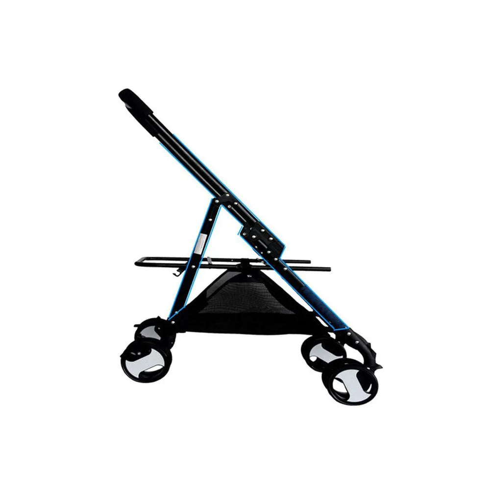 Coche 3 en 1 Plegable para Perro Negro