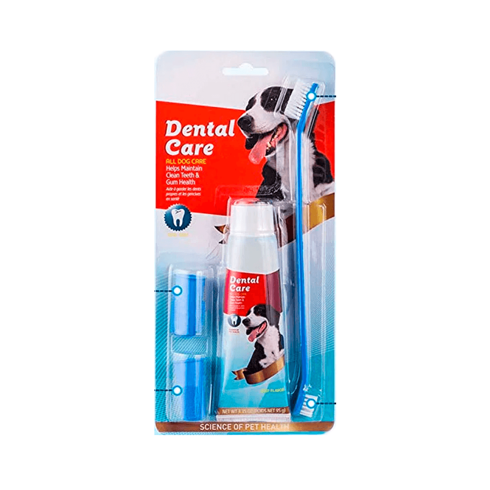 Kit Cepillo de Dientes y Pasta Dental para Perros y Gatos