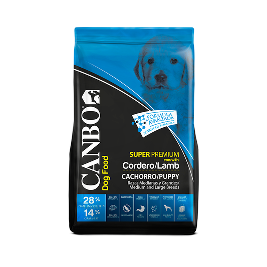 Canbo Dog Cachorro Raza Mediana y Grande Cordero 3 Kg
