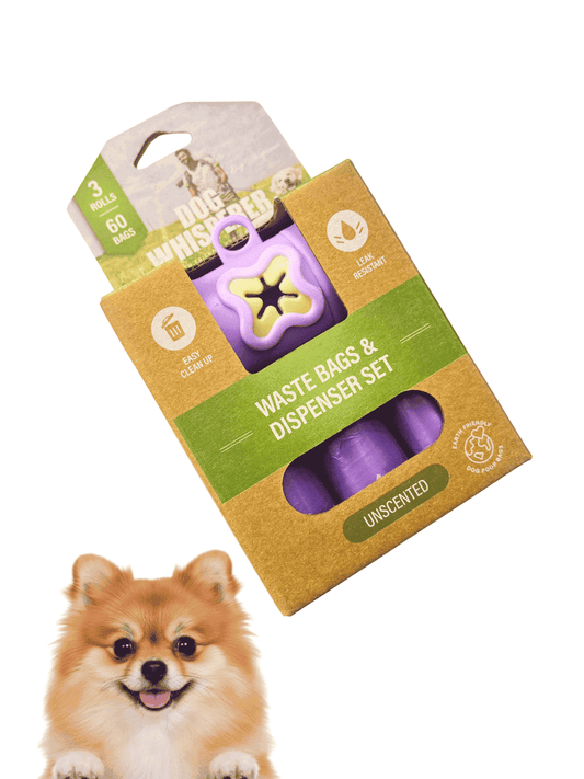 SET: Dispensador + 6PCS de bolsas de popó para perro ECOLOGICAS