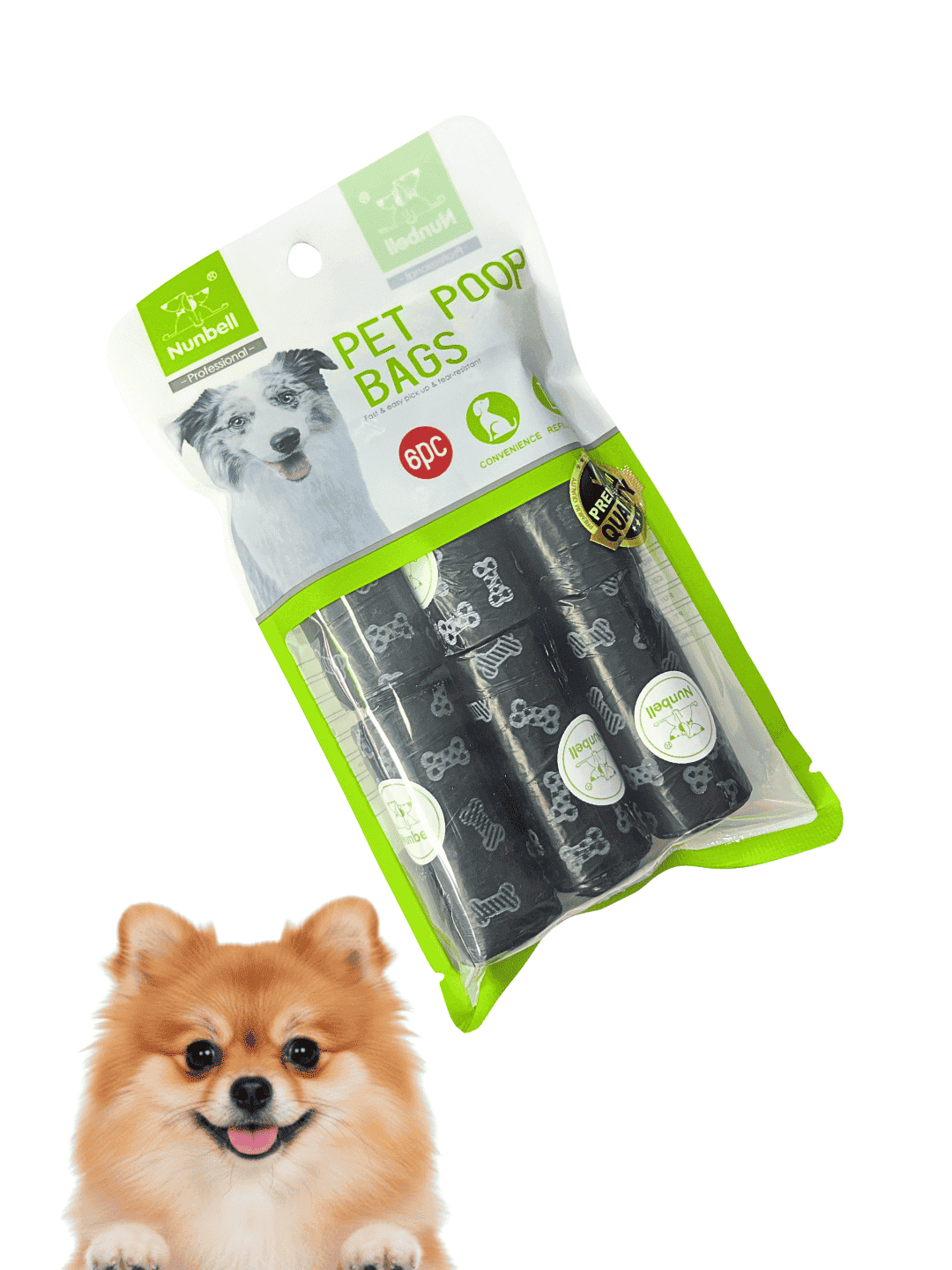 Bolsa de popó para perro 6 PCS