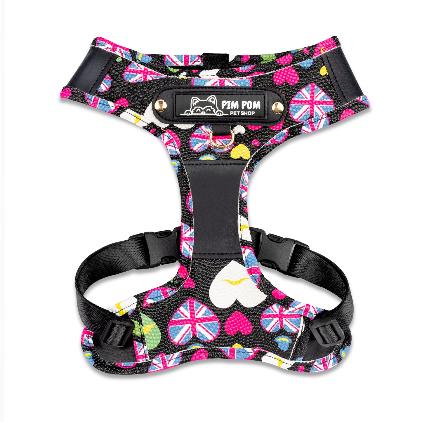 Set Premium Pechera + Correa – ¡Collar de Regalo! - Negro