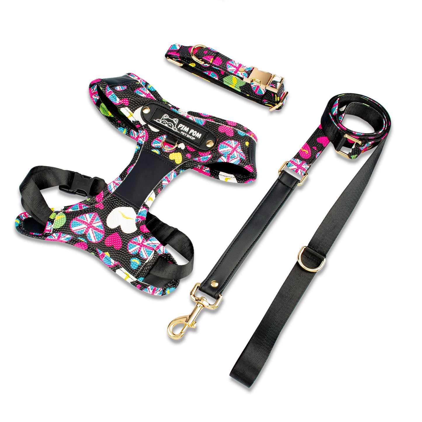 Set Premium Pechera + Correa – ¡Collar de Regalo!