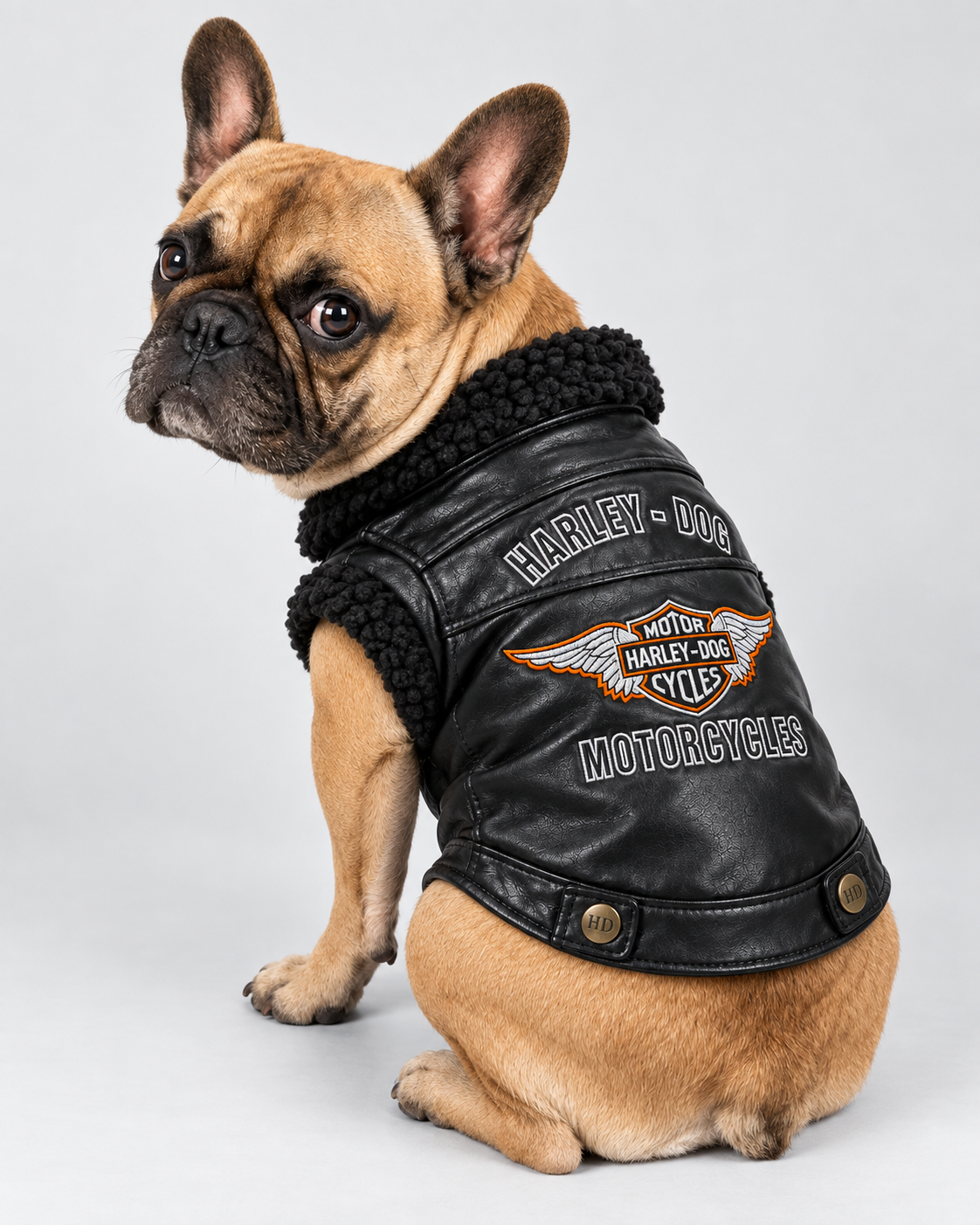 Chaqueta Biker para Perro 🐶🖤