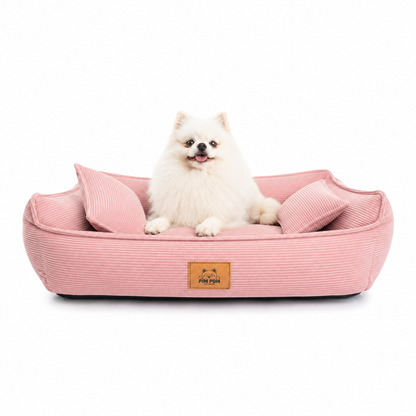 Cama para perro Hipoalergénica de Facil lavado! - Corduroy 🐶✨ - Rosado