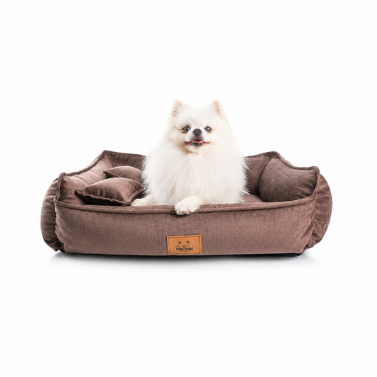 Cama para perro Hipoalergénica de Facil lavado! - Corduroy 🐶✨ - Marrón