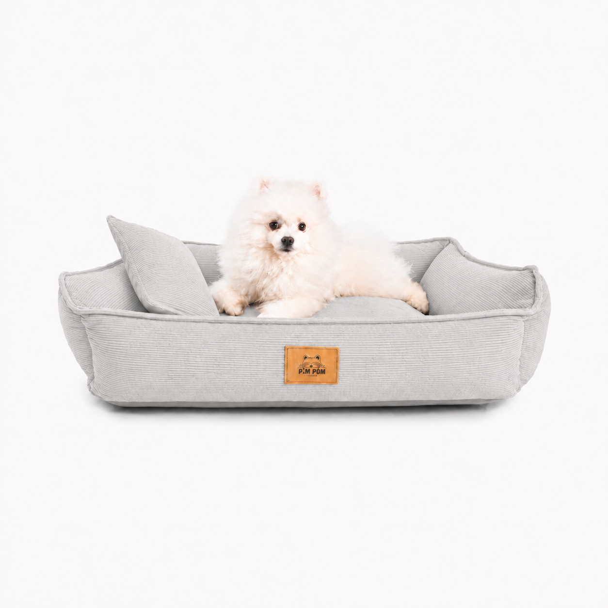Cama para perro Hipoalergénica de Facil lavado! - Corduroy 🐶✨ - Plata