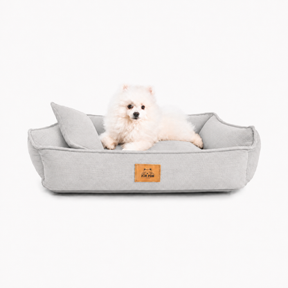 Cama para perro Hipoalergénica de Facil lavado! - Corduroy 🐶✨ - Plata