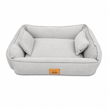 Cama para perro Hipoalergénica de Facil lavado! - Corduroy 🐶✨ - Plata