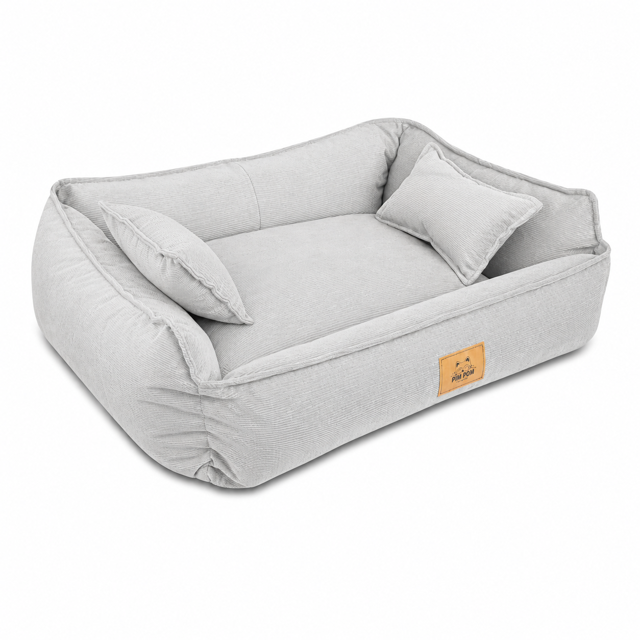 Cama para perro Hipoalergénica de Facil lavado! - Corduroy 🐶✨ - Plata