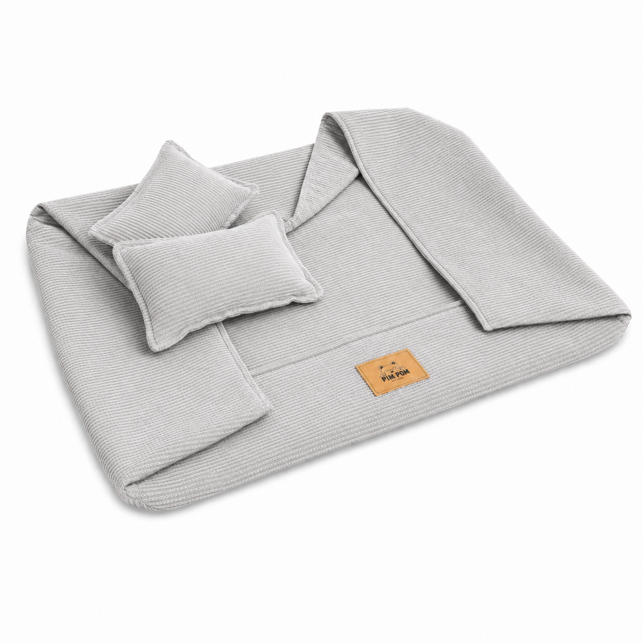 Cama para perro Hipoalergénica de Facil lavado! - Corduroy 🐶✨ - Plata