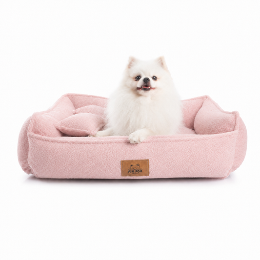 Cama para perro de Facil lavado! - Carnerito 🐶✨ - ROSADO