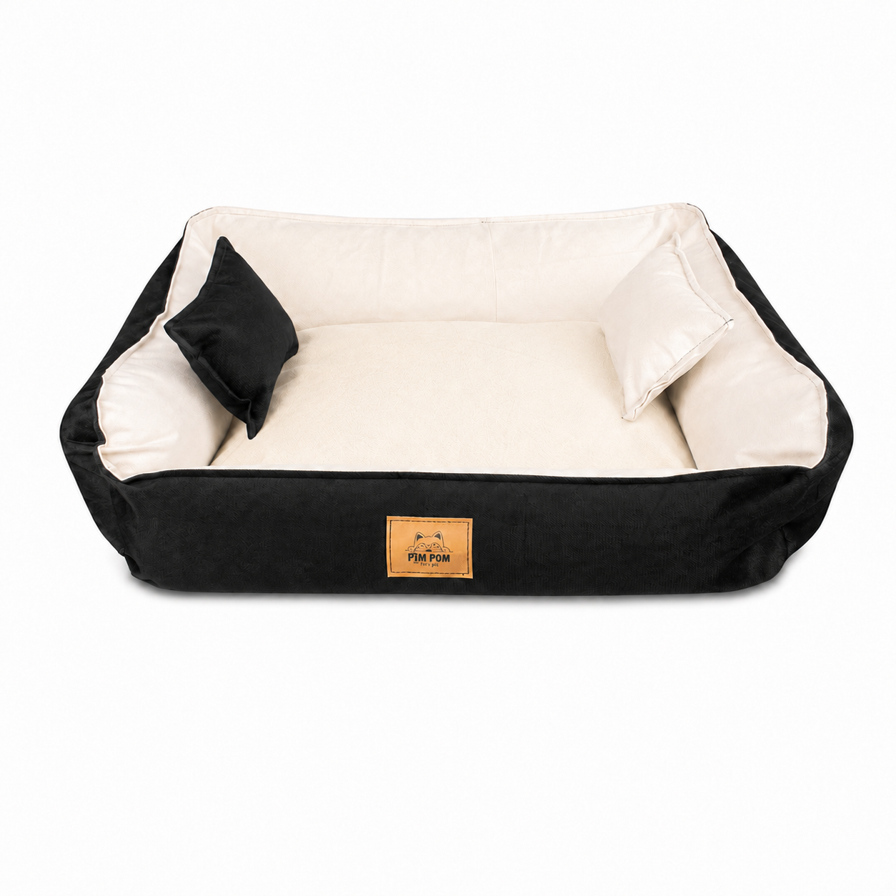 Cama para perro Hipoalergénica de Facil lavado! 🐶✨- Negro con Beige