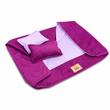 Cama para perro Hipoalergénica de Facil lavado! 🐶✨- Morado con Lila