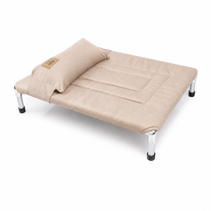 NUEVA COLECCIÓN TAPIZ❄️🐶 CAMA PREMIUM TIPO HAMACA - BEIGE TAPIZ