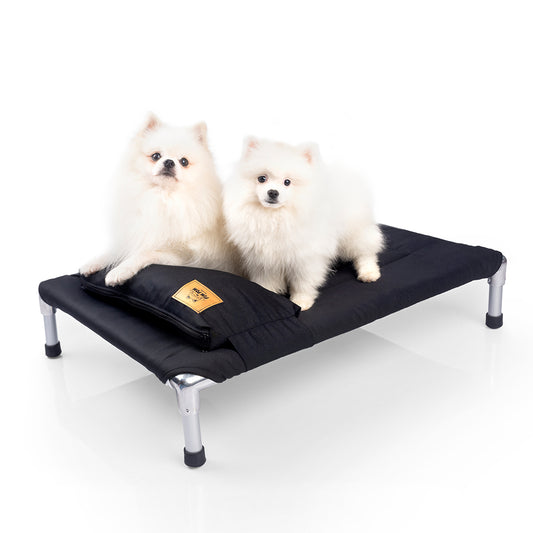 🌟🐶 CAMA PREMIUM TIPO HAMACA DRILL - NEGRO 🖤