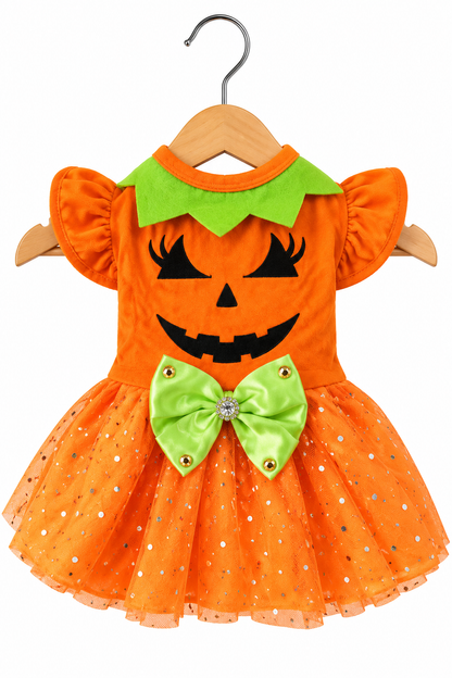 Vestido de Calabaza para Perro | Halloween para Mascotas 🎃